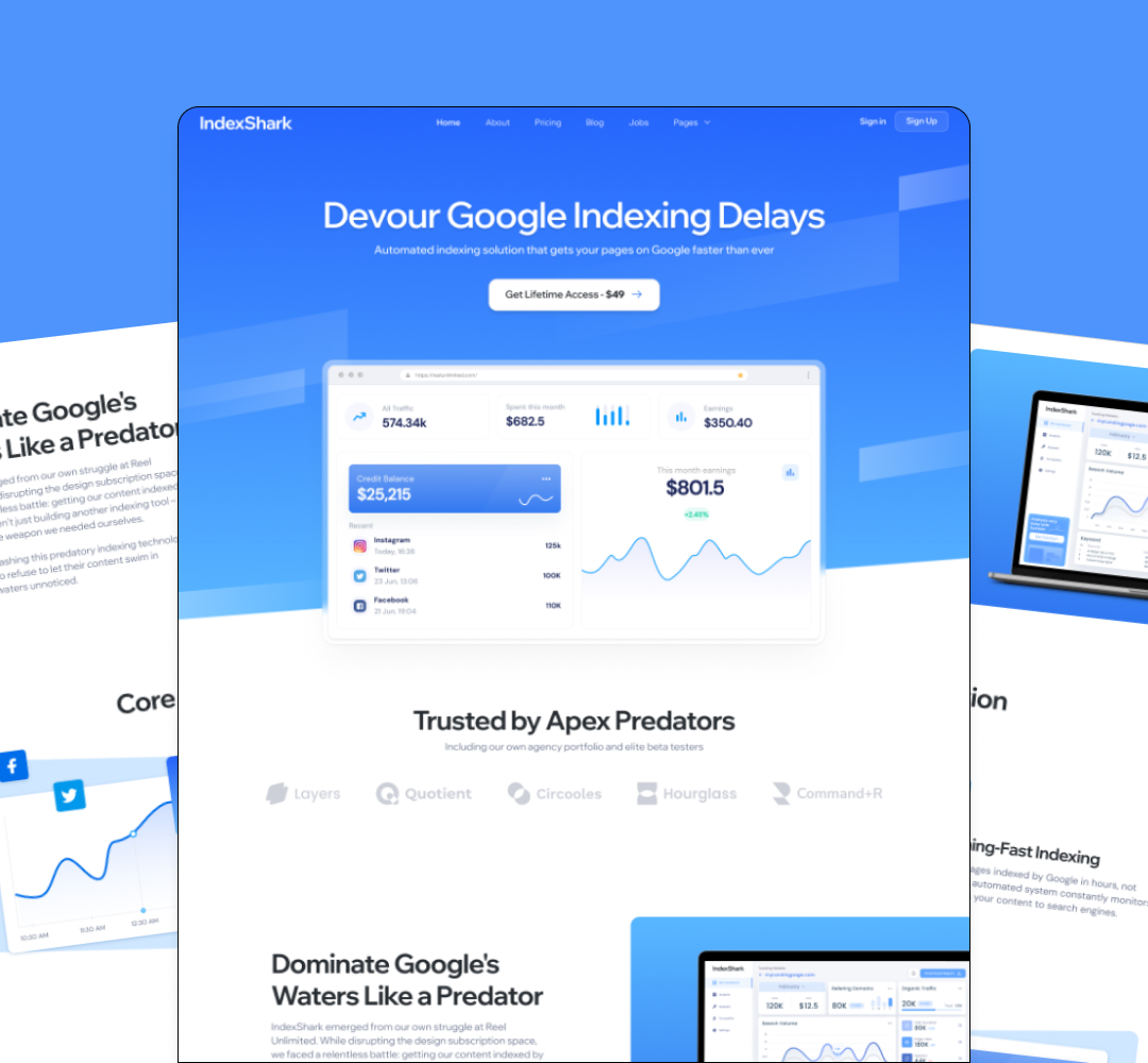 Charities 25 Index Shark - unlimited graphic design subscription